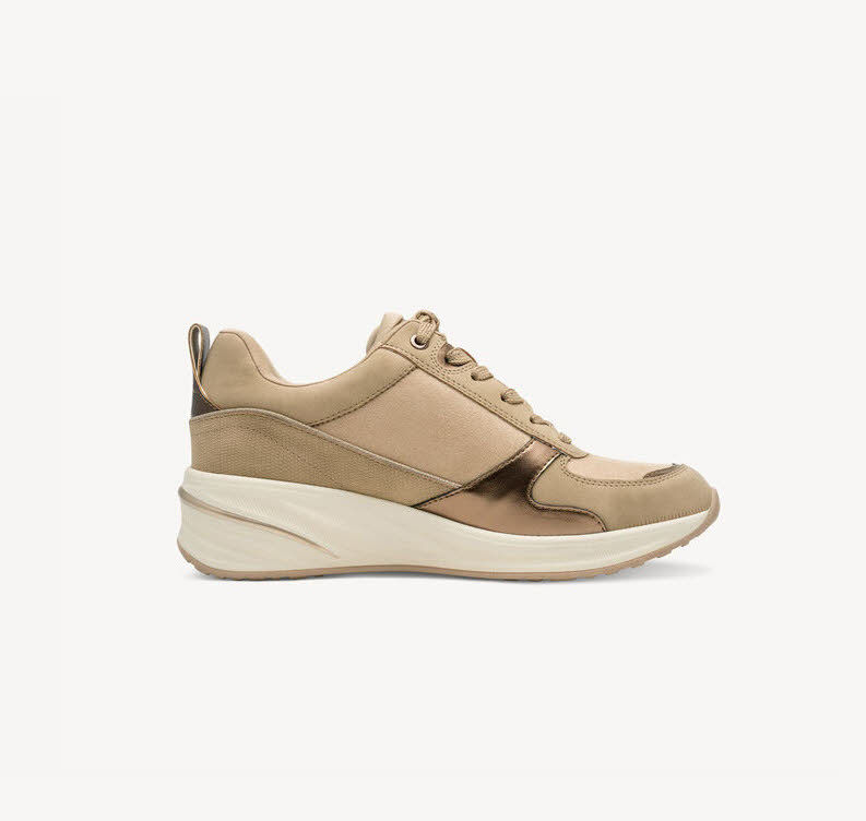 Tamaris Women Lace-up Damen Sneaker Low Halbschuhe braun beige