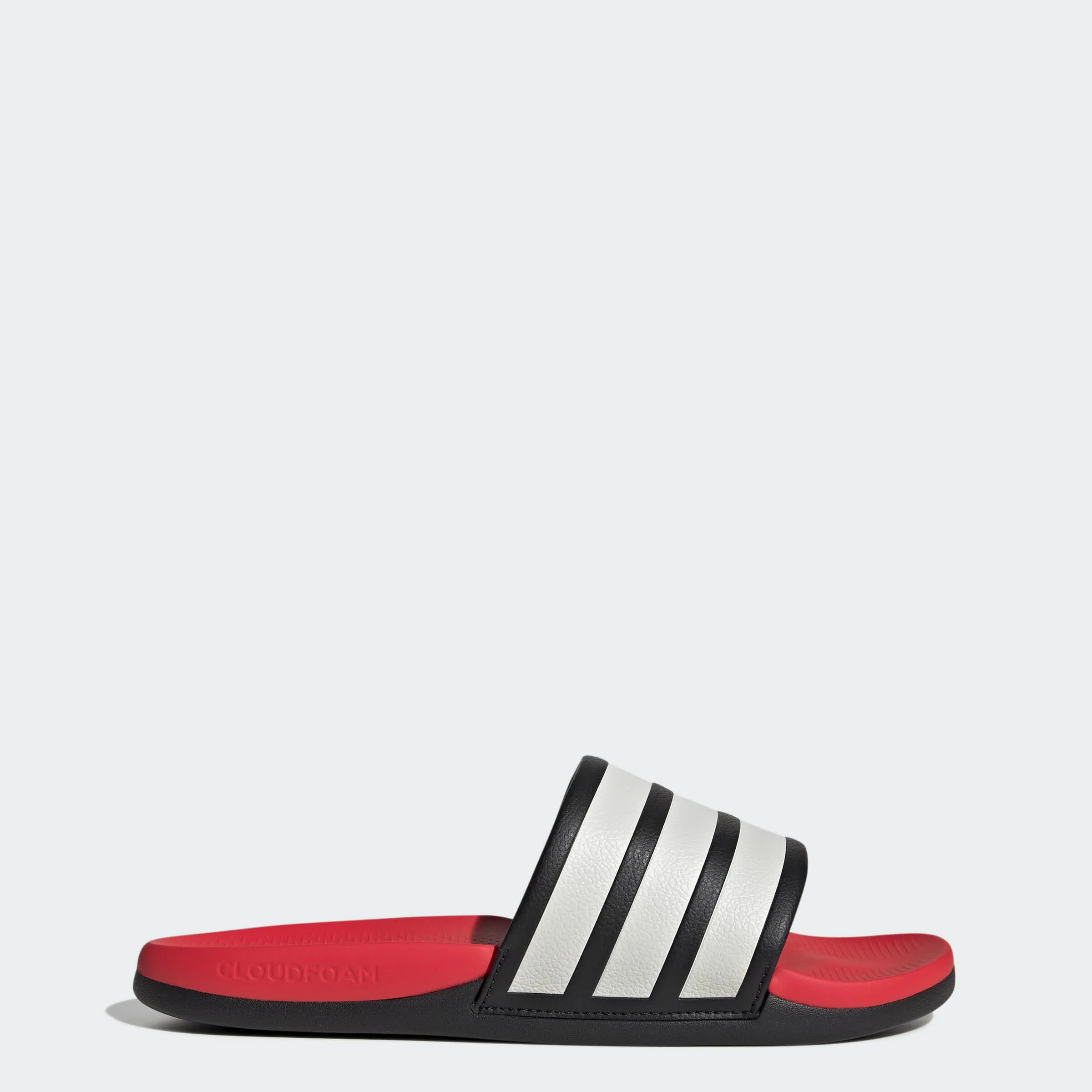 adidas ADILETTE COMFORT 2.0 Unisex Badelatschen schwar/rot/weiß