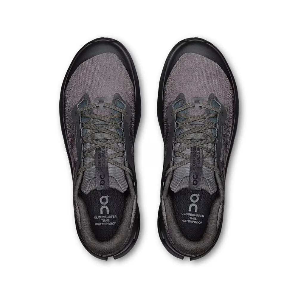 ON Cloudsurfer Trail 2 Waterproof Herren Sneaker Laufschuhe schwarz