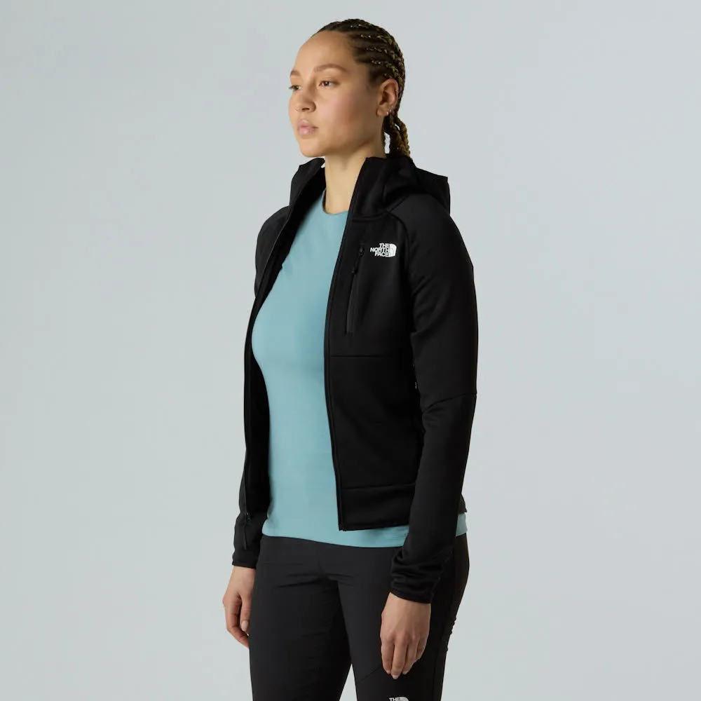 The North Face Meteora Fleece Damen Fleecejacke mit Kapuze schwarz