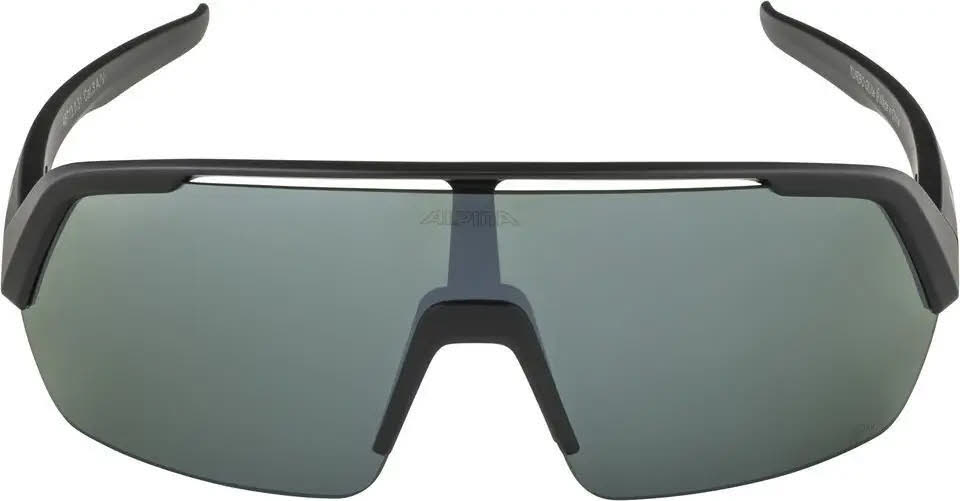 Alpina TURBO HR Q-LITE Unisex Sportbrille Radsportbrille Sonnenbrille black matt