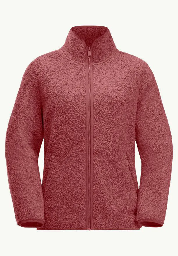 Jack Wolfskin High Curl Jacket W Fleecejacke Damen rot