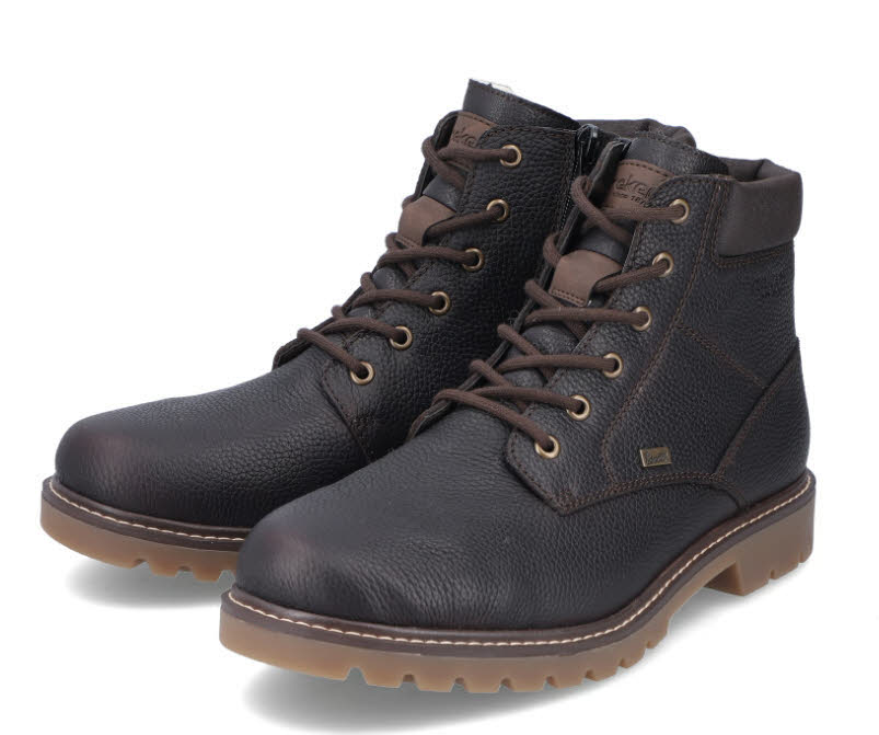 Rieker Herren Stiefelette Schnürer Schnürstiefel dunkelbraun