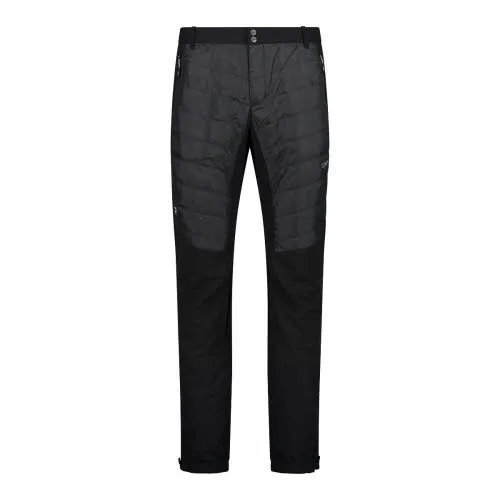 CMP Man Pant Trekkinghose gefüttert Wanderhose Multifunktionshose Herren schwarz
