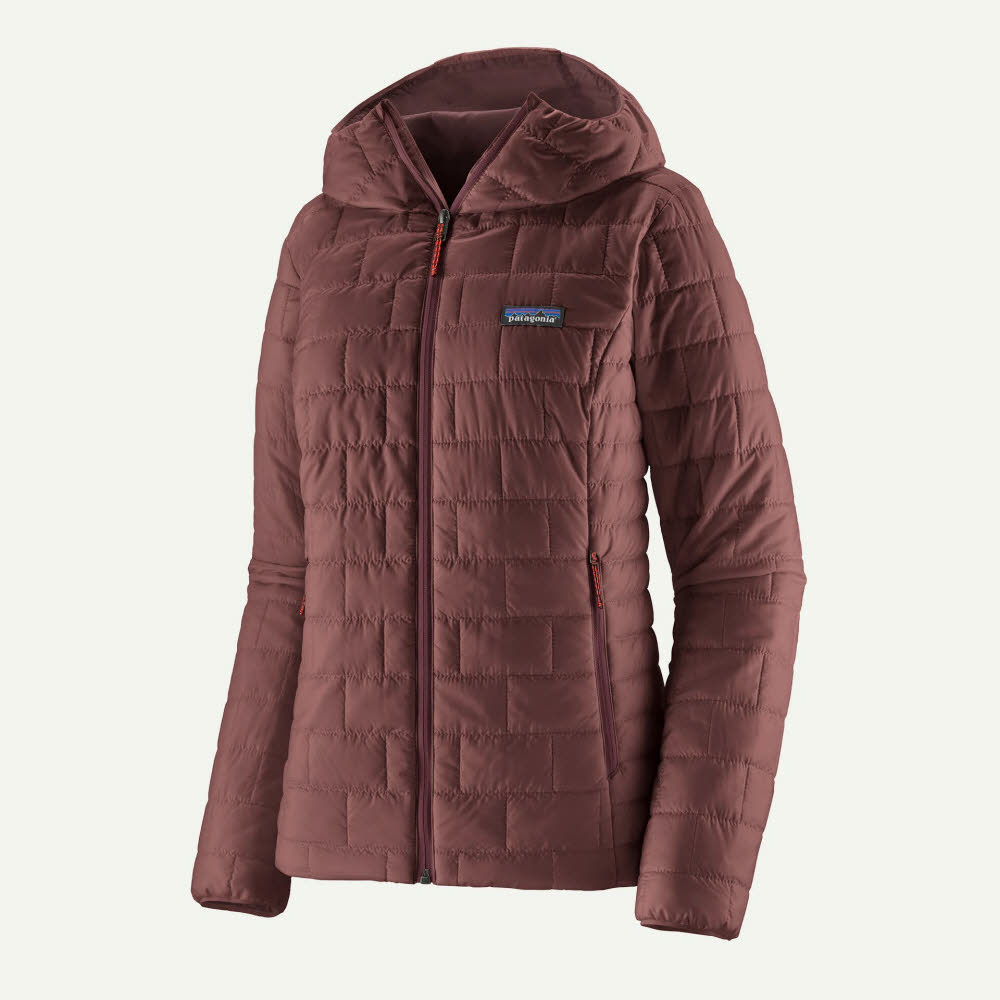 Women Nano Puff Hoody Jacke Damen rot
