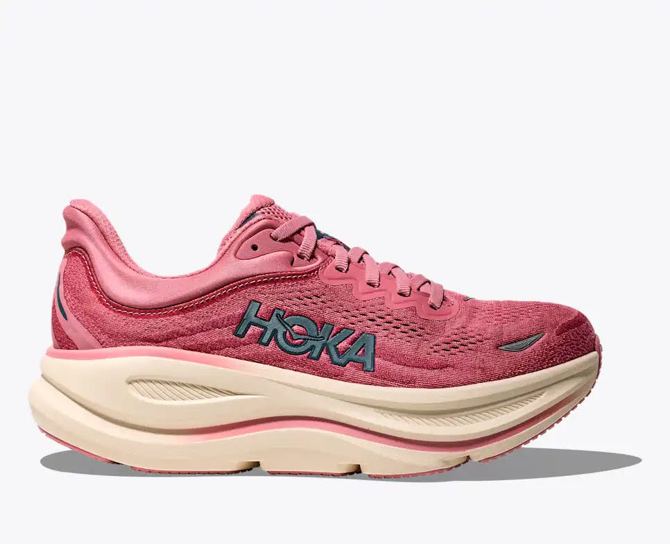 Hoka Bondi 9 Laufschuh Damen lingonberry / cranberry