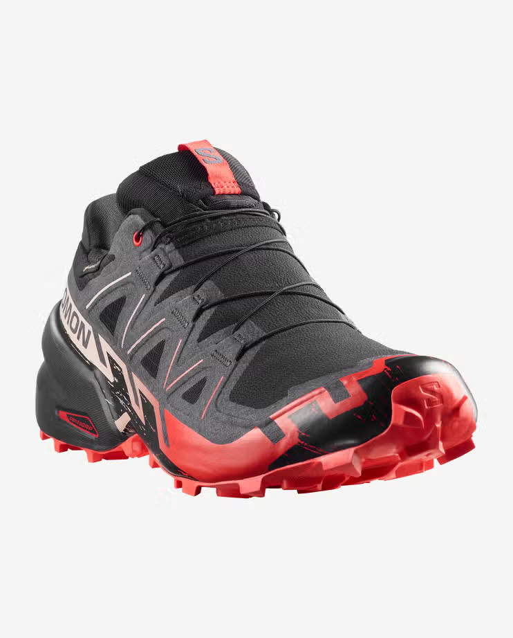 Salomon SPEEDCROSS 6 GTX Herren Trailrunningschuhe Laufschuhe schwarz/rot