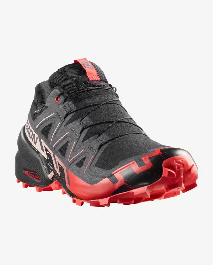 Salomon SPEEDCROSS 6 GTX Herren Trailrunningschuhe Laufschuhe schwarz/rot