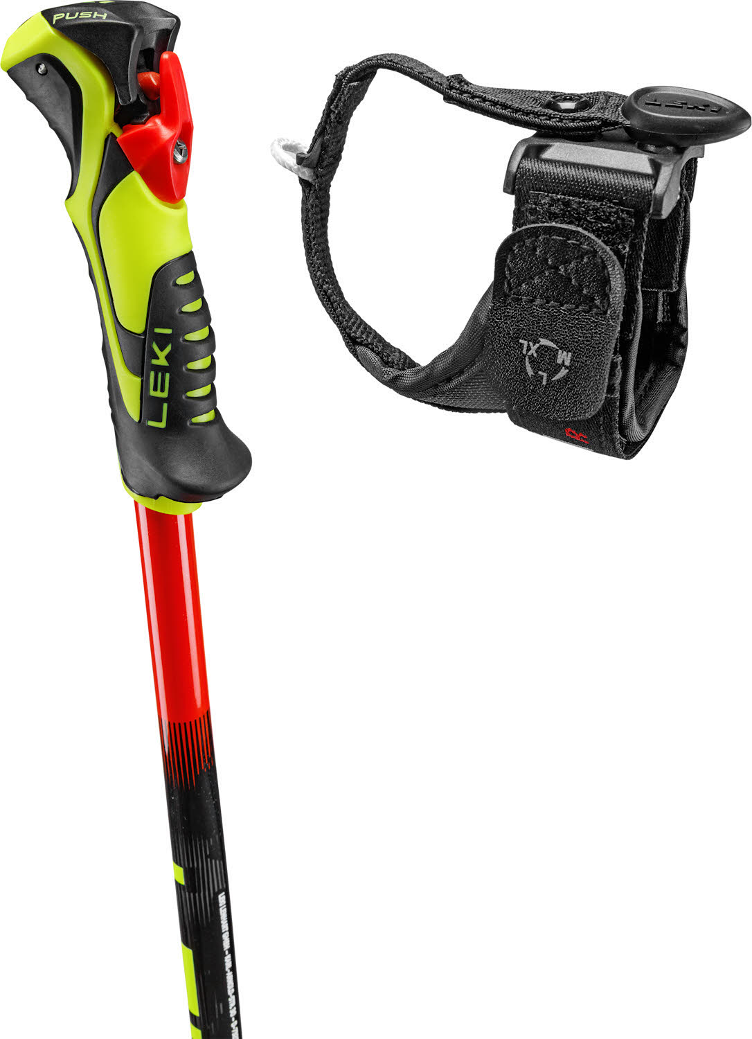 Leki WCR Evo Lite SL TR Kinder Skistöcke Ski Poles rot/violett