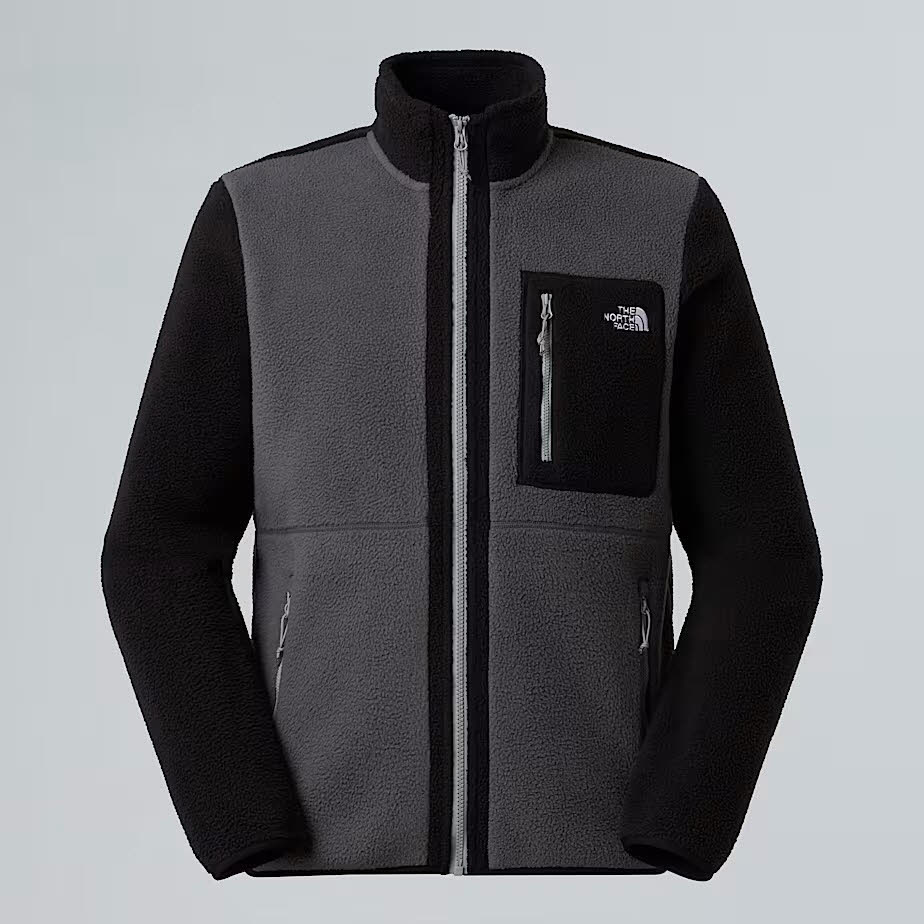 The North Face Yumiori Herren Fleecejacke Freizeitjacke schwarz grau