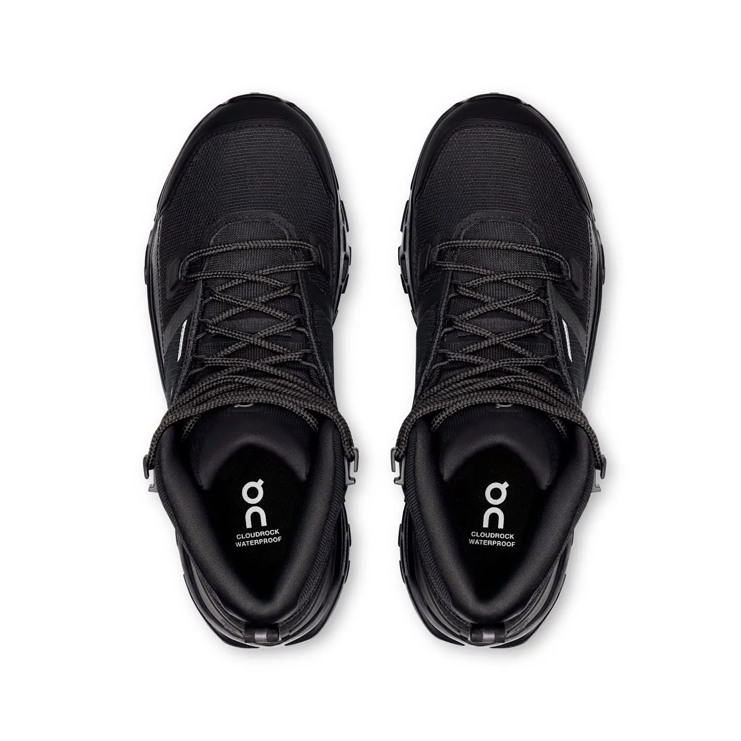 ON Cloudrock Mid WP Trekkingschuhe Wanderschuhe Damen schwarz