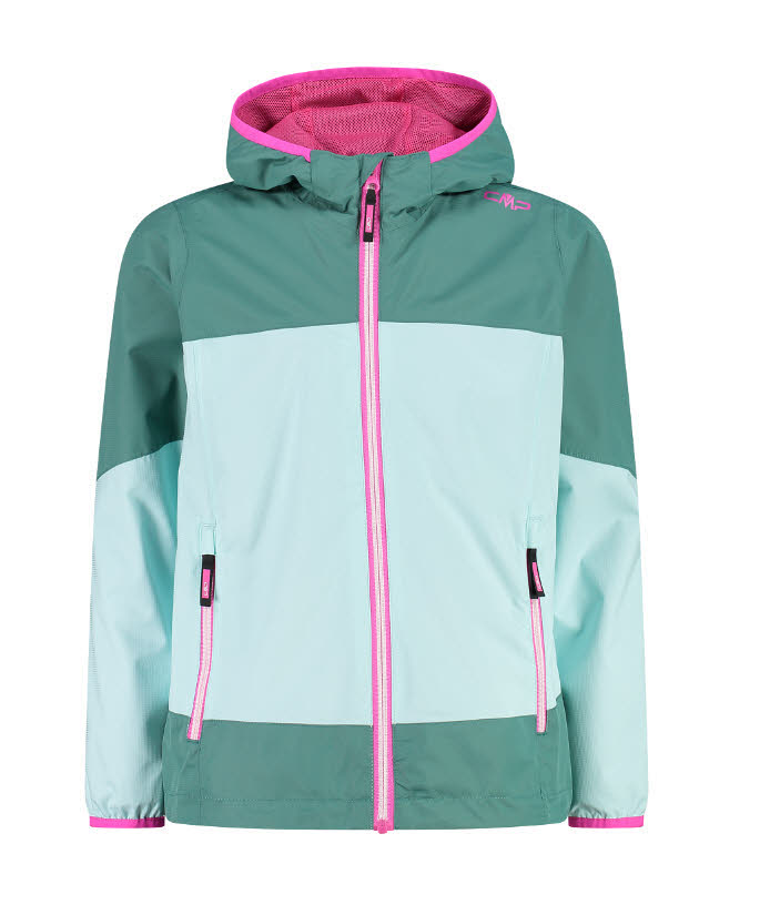 CMP Kids Mädchen Softshelljacke Kapuzenjacke hellblau blaugrün
