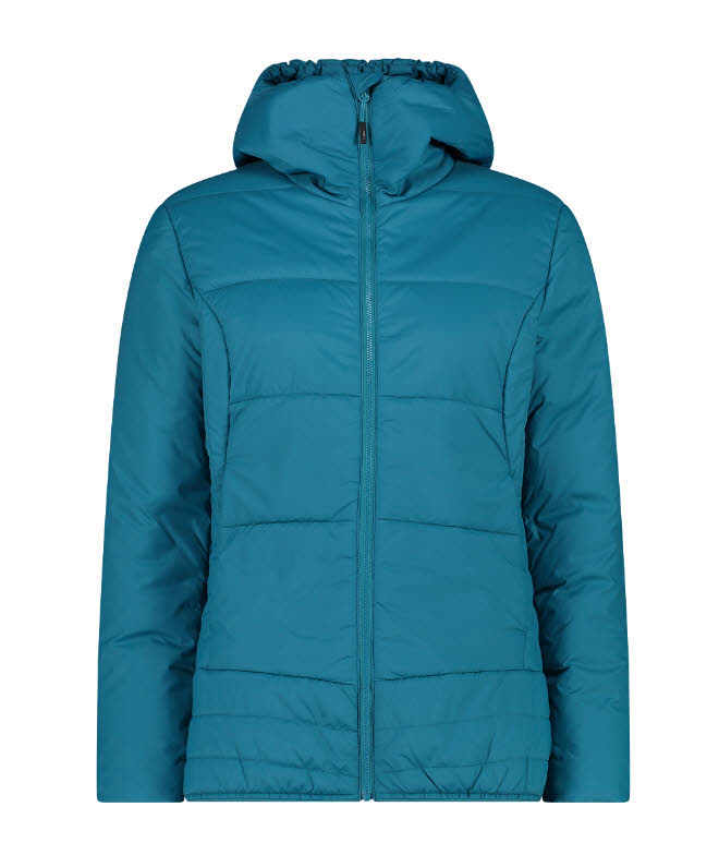 CMP Unlimitech Damen Daunenjacke Kapuzenjacke blau türkis