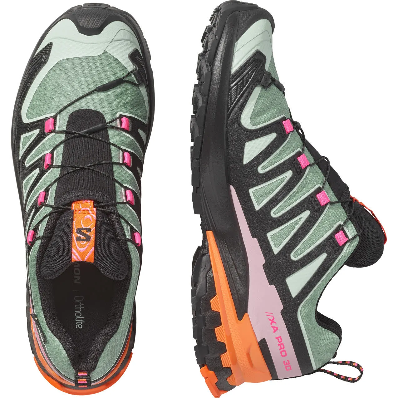 Salomon XA PRO 3D V9 GTX ICON W Damen Laufschuhe Trailrunningschuhe grün/schwarz