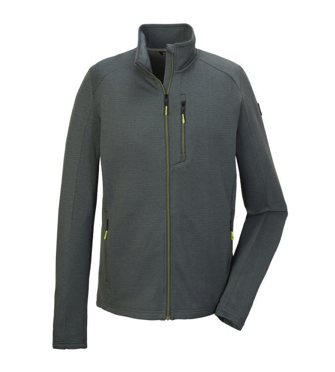 Killtec KOS 92 MN FLX JCKT Fleecejacke Herren dunkelgrün grau
