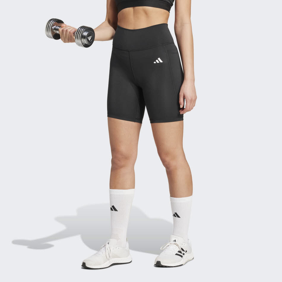 adidas Optime Essentials Stash Pocket 7-Inch Damen Sportshort schwarz