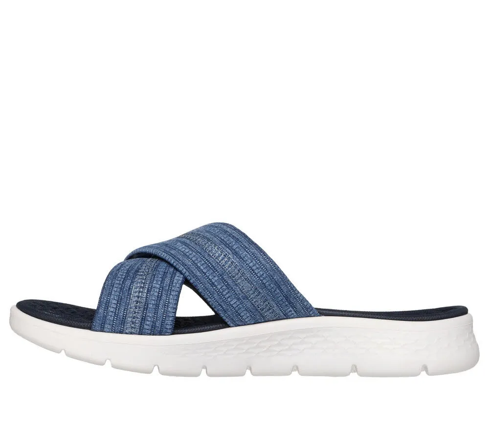 Skechers GO WALK FLEX SANDAL - IMPRESSED Damen Sandalen blau