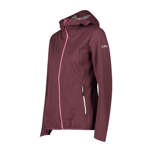 CMP Fix Hood Damen Softshelljacke Windstopper Rot