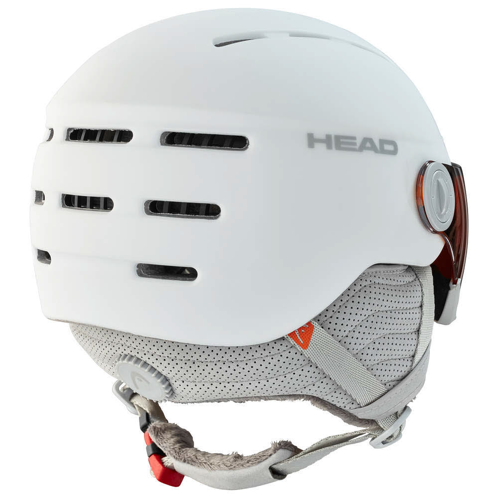 Head Queen Damen Skihelm Alpin Snowboardhelm Visierhelm oranges Visier
