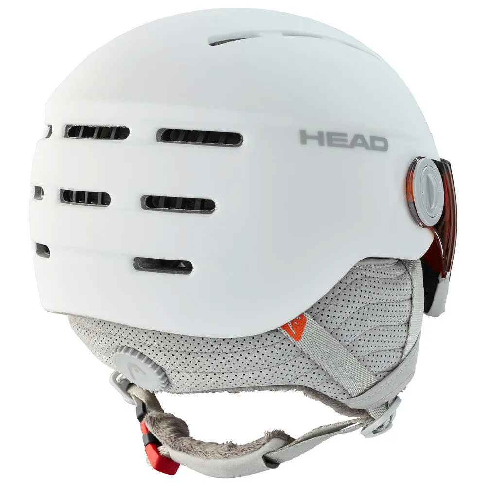Head Queen Damen Skihelm Alpin Snowboardhelm Visierhelm oranges Visier