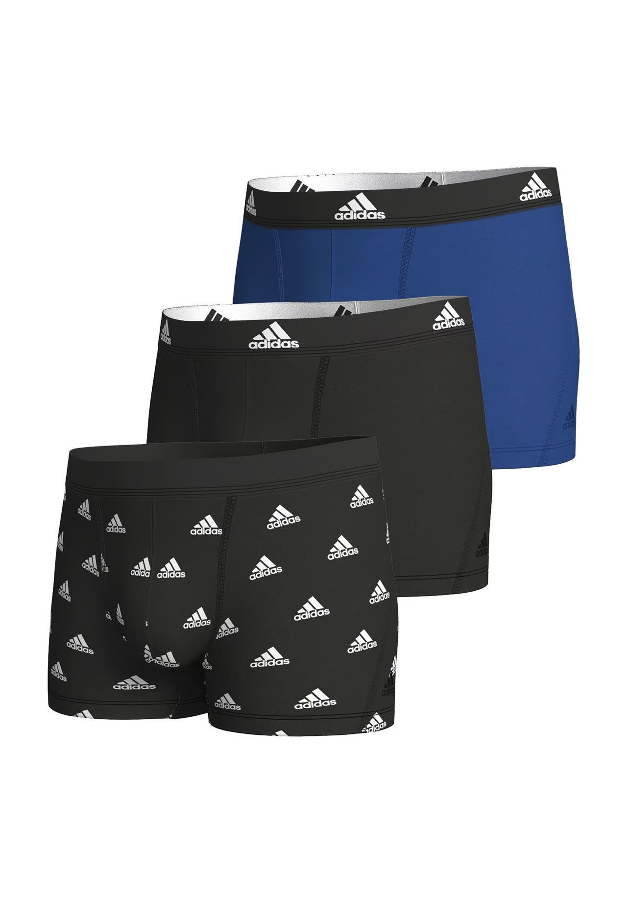 adidas Active Flex Cotton Pants, 3er-Pack Herren multicolor