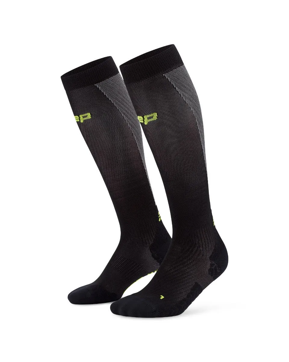 CEP Run Ultralight Socks Tall 4.0 Damen Laufsocken Kompressionssocken black/grey