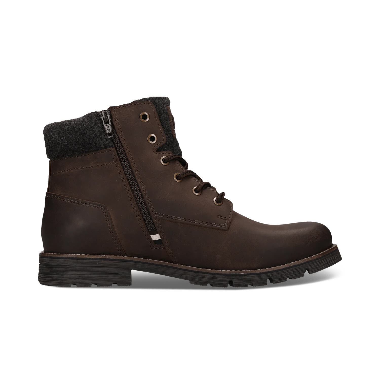 Bugatti M Boots Leather Herren Lederstiefel Schnürstiefel dunkelbraun
