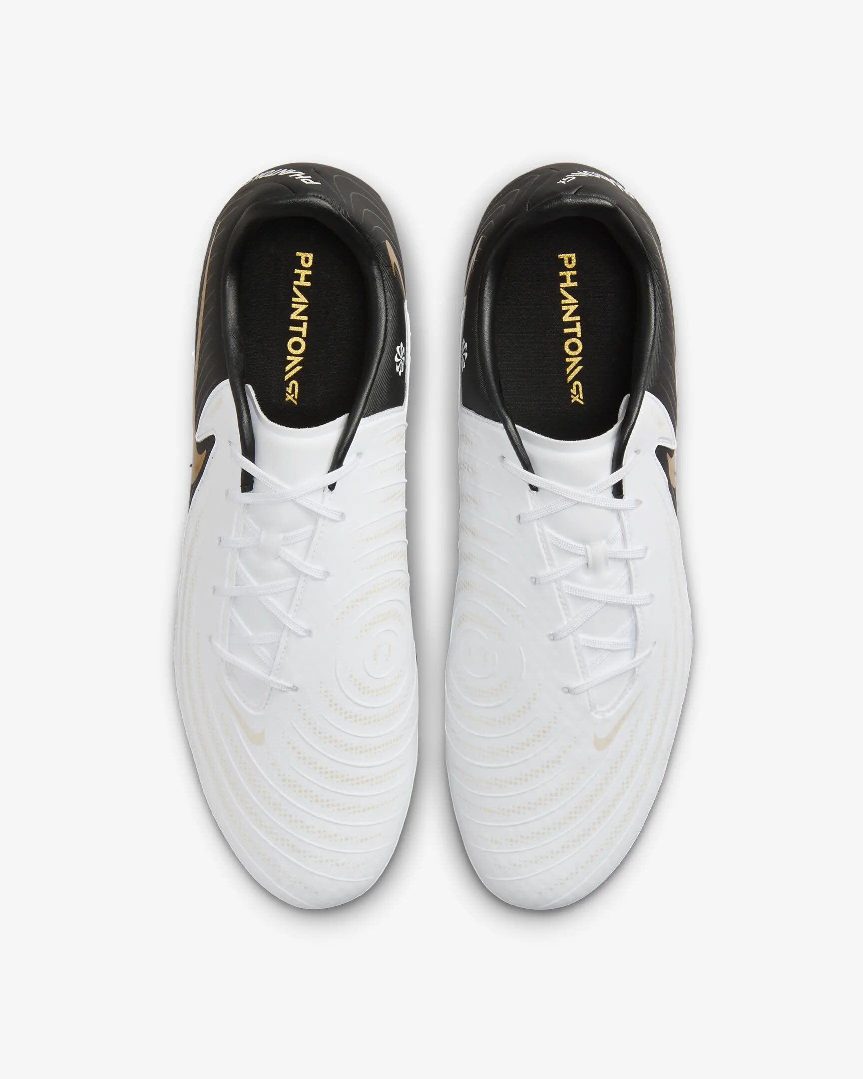 Nike Phantom GX 2 Academy Fußballschuh low-top Rasen Herren weiß schwarz