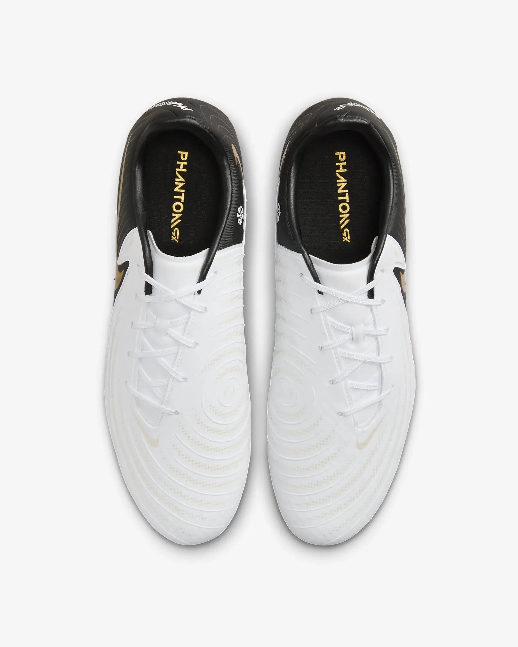 Nike Phantom GX 2 Academy Fußballschuh low-top Rasen Herren weiß schwarz