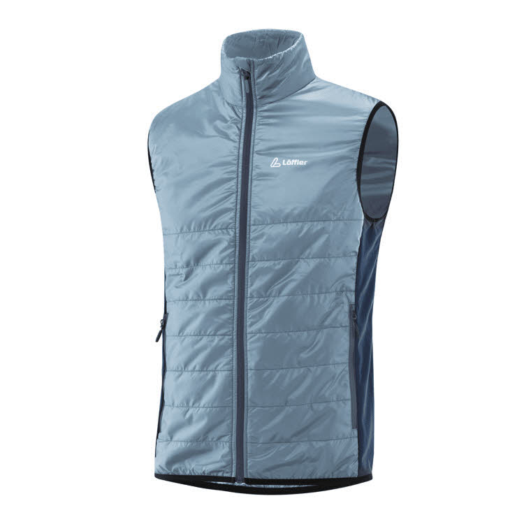 Löffler M Vest PL60 Loftweste Daunenweste Tourenweste Thermoweste Herren hellblau NEU