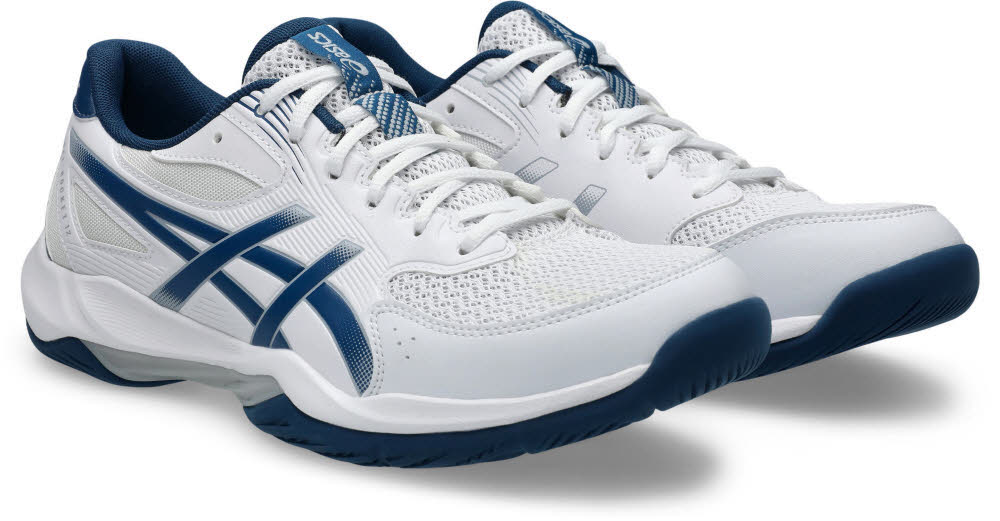 Asics GEL-ROCKET 12 Herren Hallenschuhe Trainingsschuhe weiß/blau