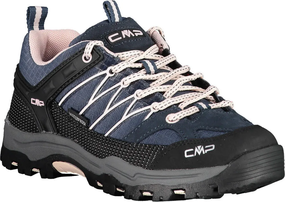 CMP KIDS RIGEL LOW TREKKING SHOES WP Kinder Wanderschuhe asphalt/rose