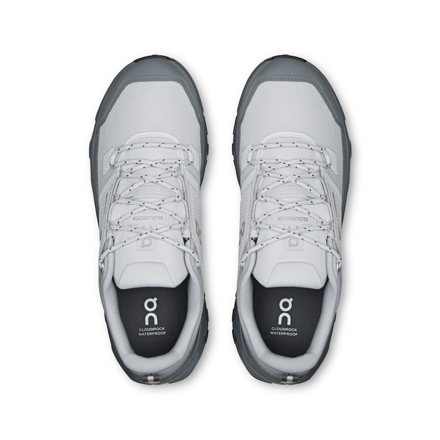 ON CLOUDROCK LOW WP Herren Trekkingschuhe Wanderschuhe glacier/rock