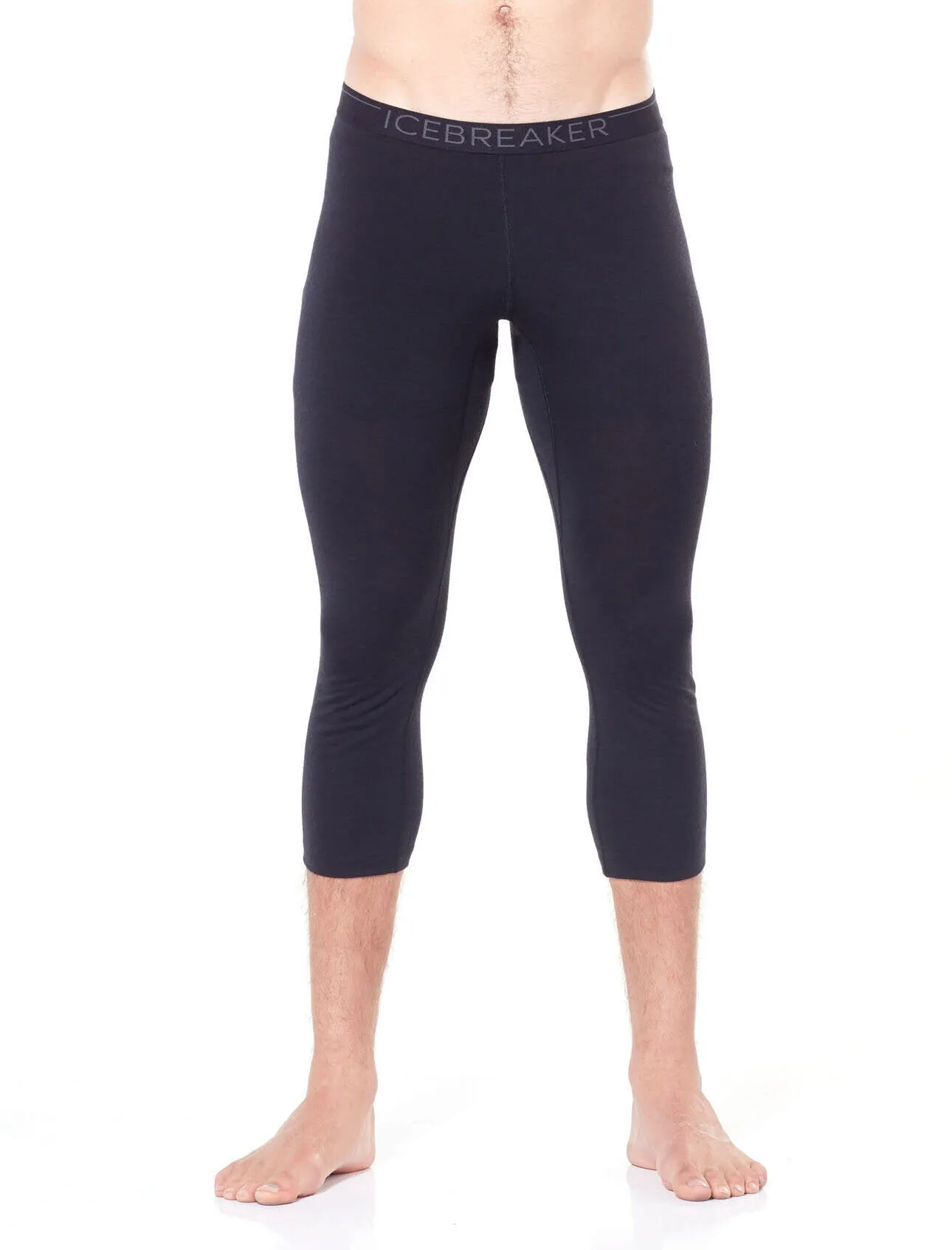 Icebreaker Mens 200 Oasis Legless Herren Unterziehhose Baselayer schwarz NEU