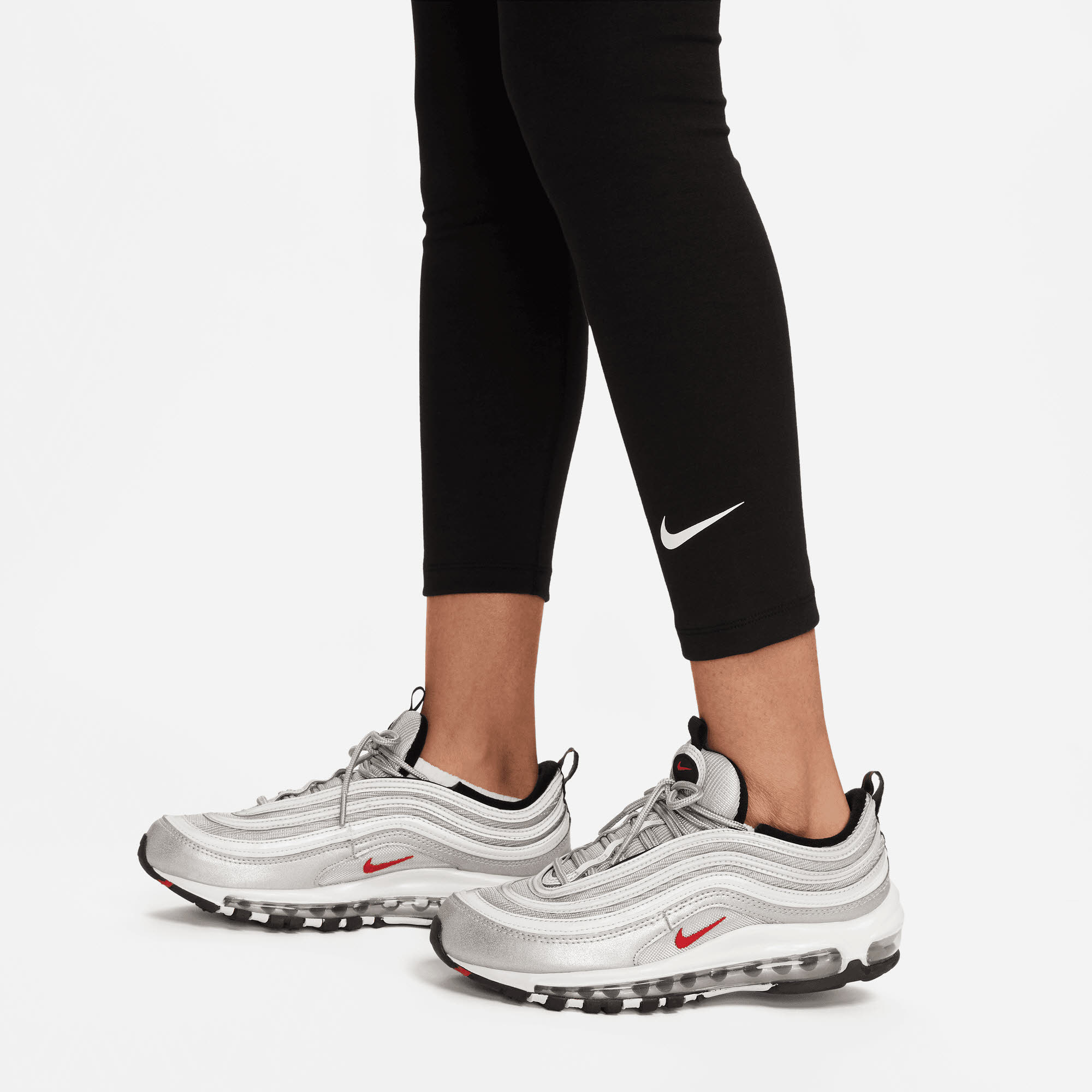 Nike Sportswear Classics High-Waisted 7/8 Tights Leggings Damen schwarz