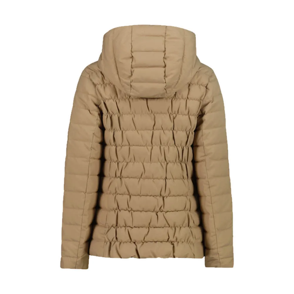 CMP WOMAN JACKET FIX HOOD Damen Daunenjacke braun
