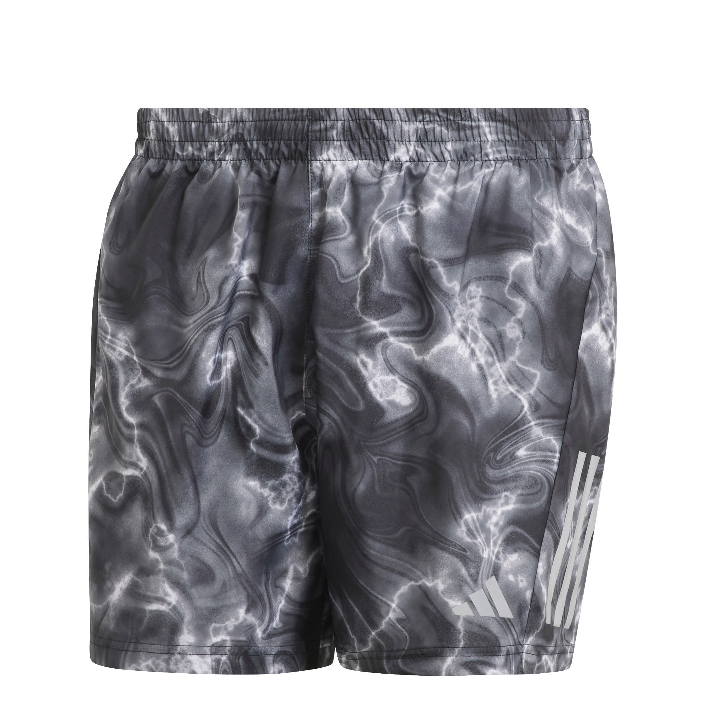 adidas Own the Run Allover Print Herren Shorts Laufshort Sportshort grau