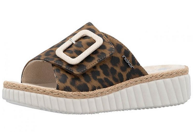 Rieker FSK Damen Sandalen Pantoletten braun