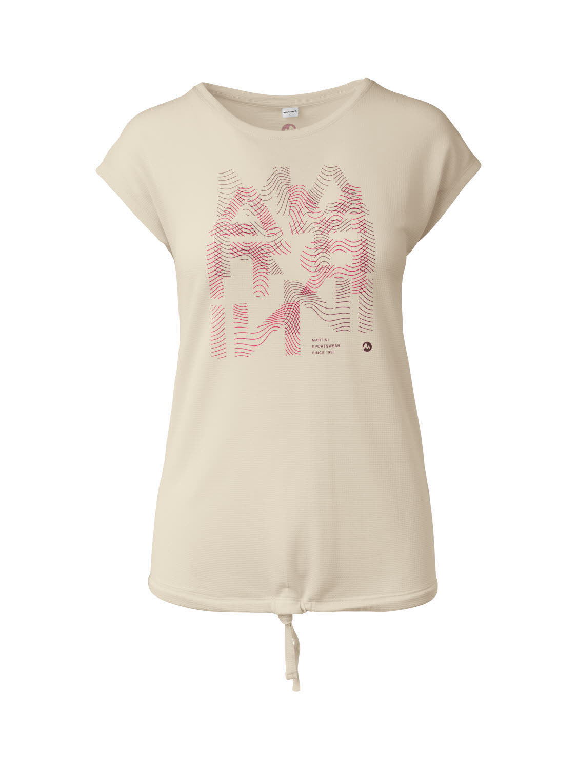 Martini Alpmate Flow Shirt W Damen T-Shirt Funktionsshirt off white/fuchsia