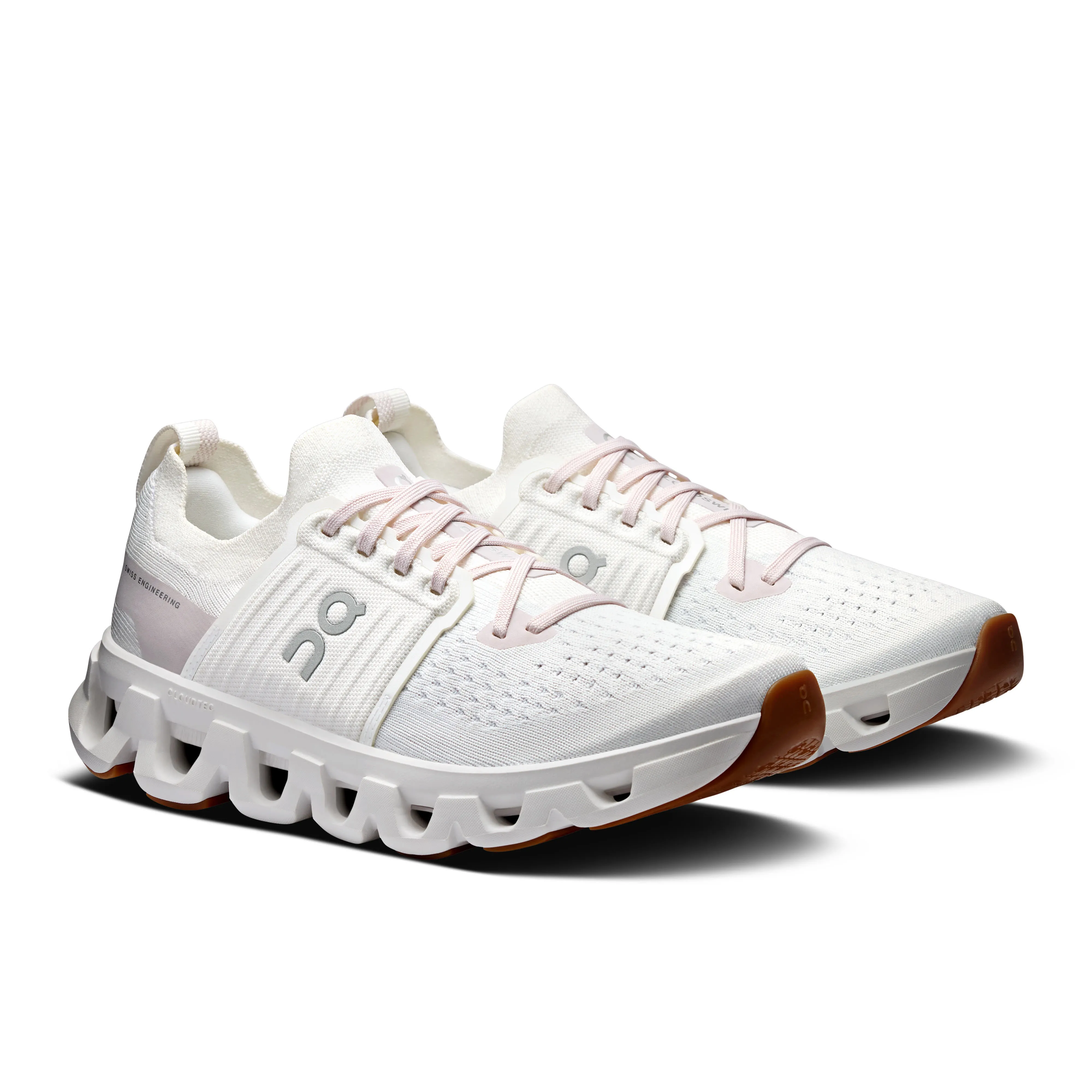 ON CLOUDSWIFT 4 Damen Laufschuhe Joggingschuhe white/lily