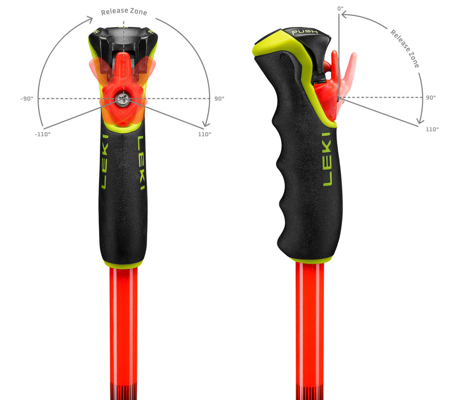 Leki WCR Pro Lite GS TR Unisex Skistöcke Ski Poles rot/violett
