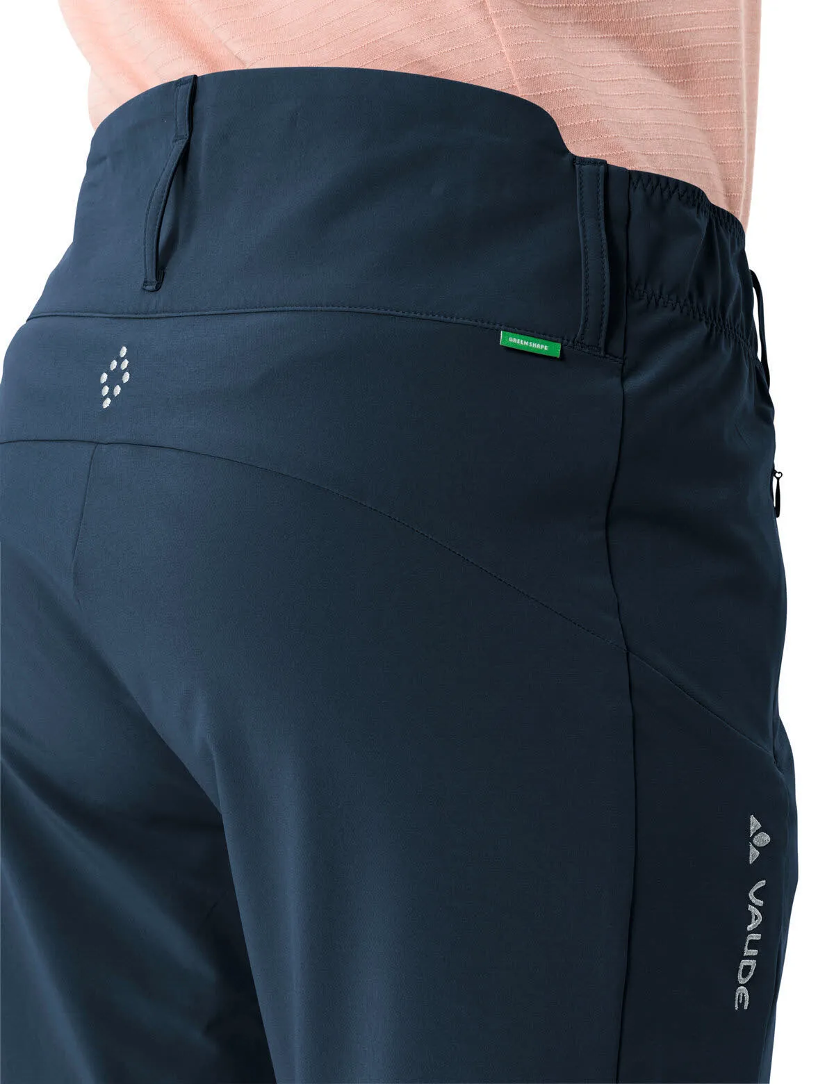 Vaude Skomer Pants III Damen 7/8 Wanderhose Trekkingshose ungefüttert blau