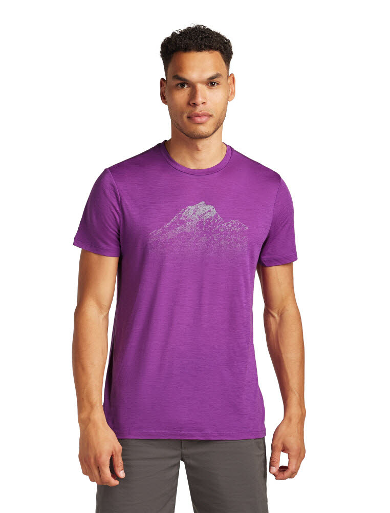 Icebreaker Merino 150 Tech Lite T-Shirt Rising Light Herren lila