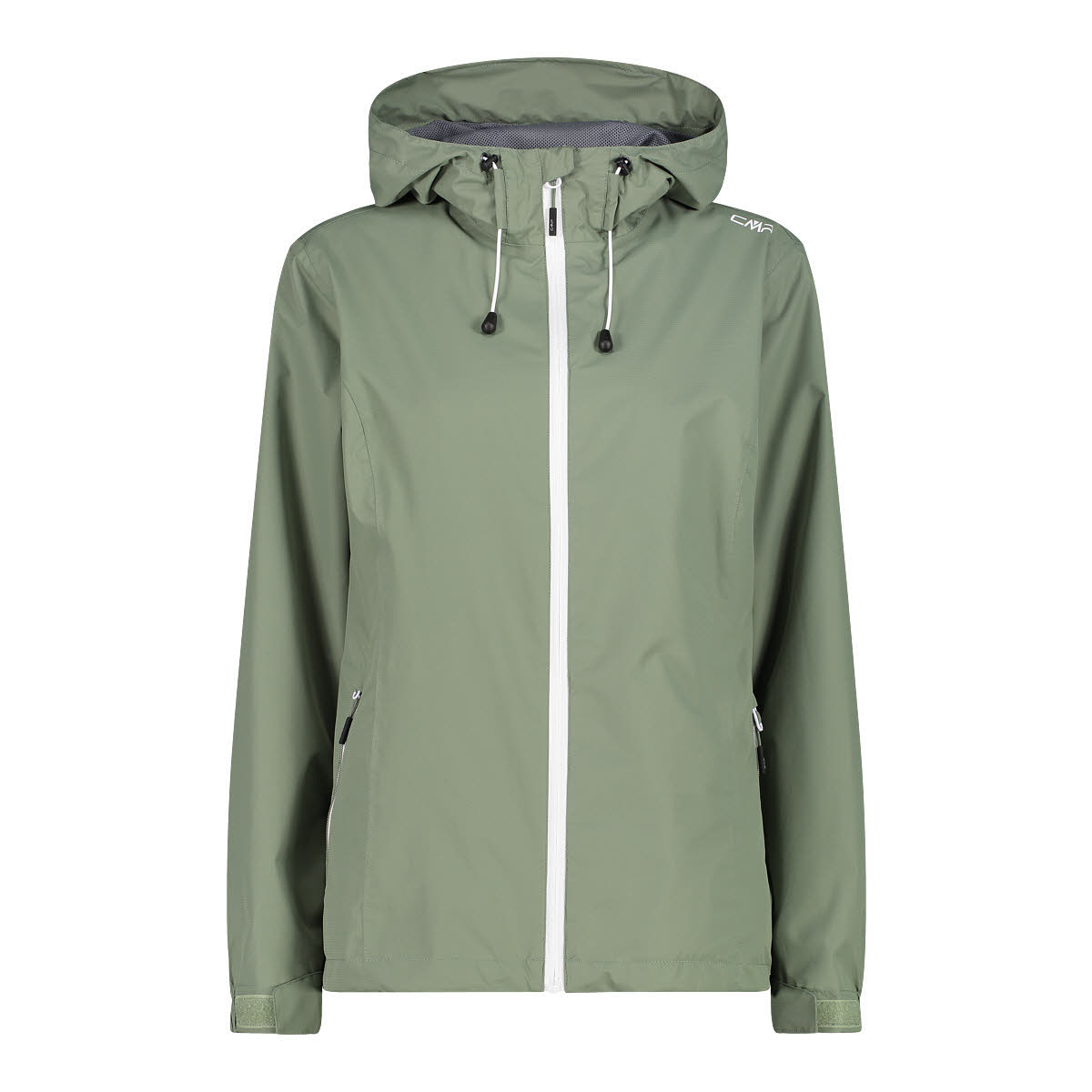 CMP Damen Regenjacke Kapuzenjacke grün