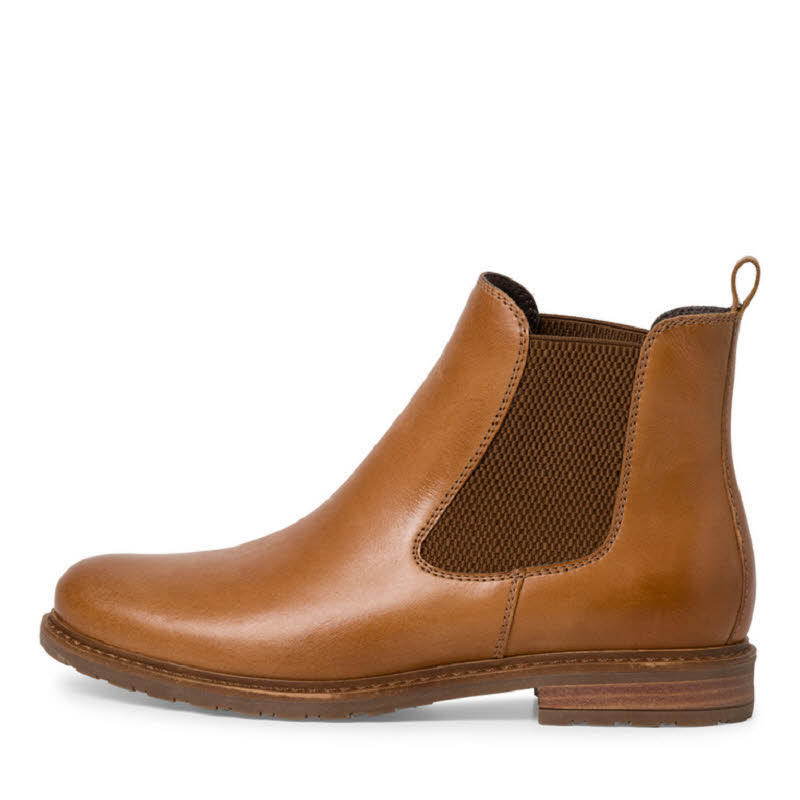 Tamaris Leder Chelsea Boot Damen Stiefel Stiefeletten braun