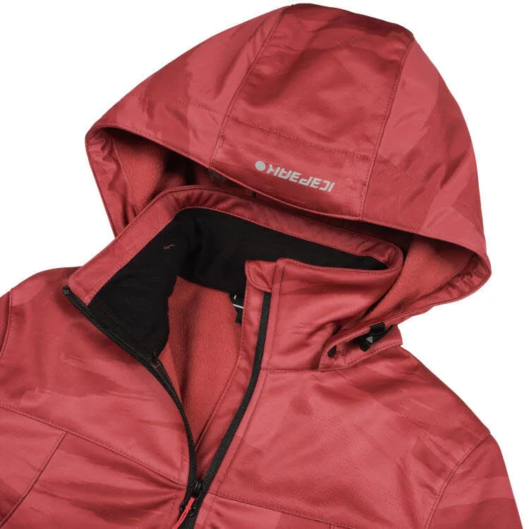 Icepeak Beloit Softshelljacke Kapuzenjacke Damen rot