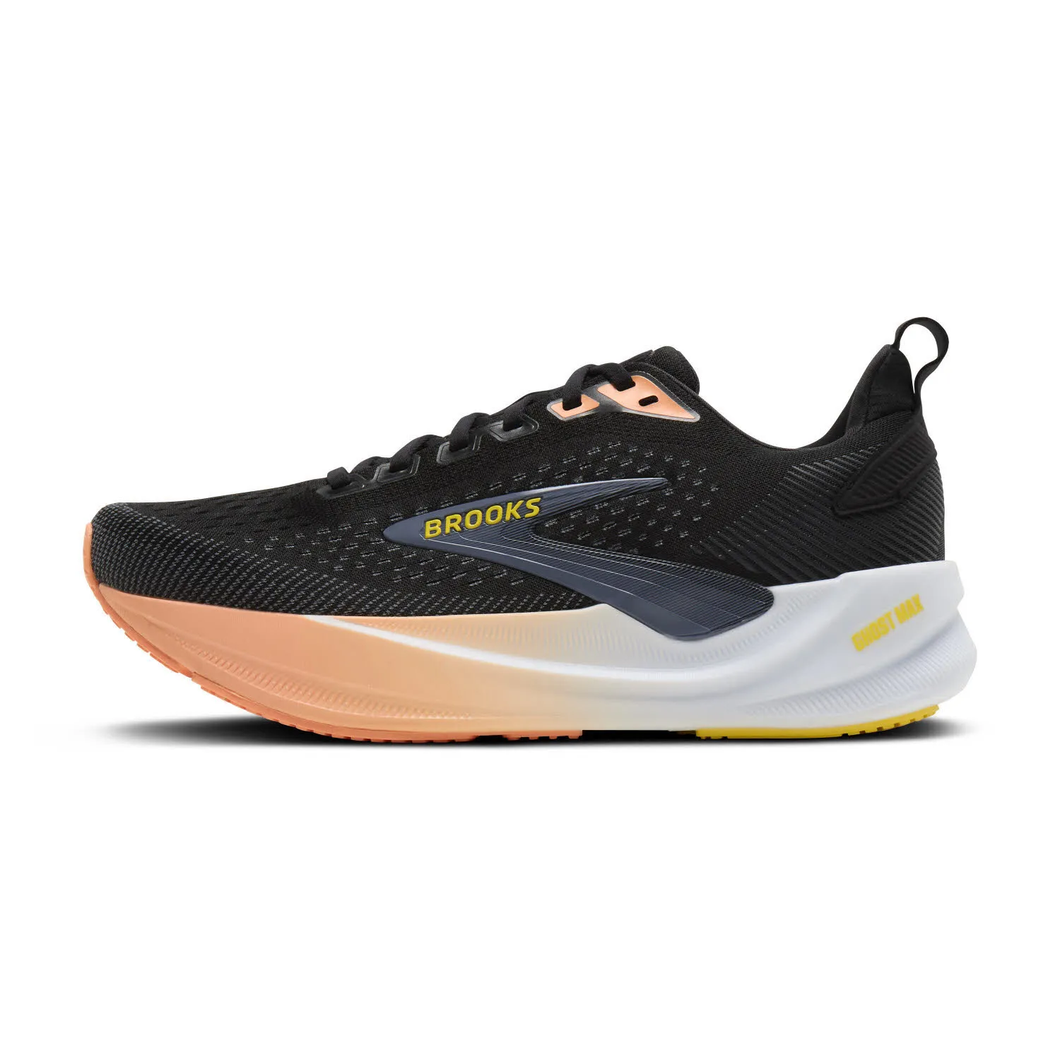 Brooks Ghost Max 4 Damen Laufschuhe Joggingschuhe schwarz/orange