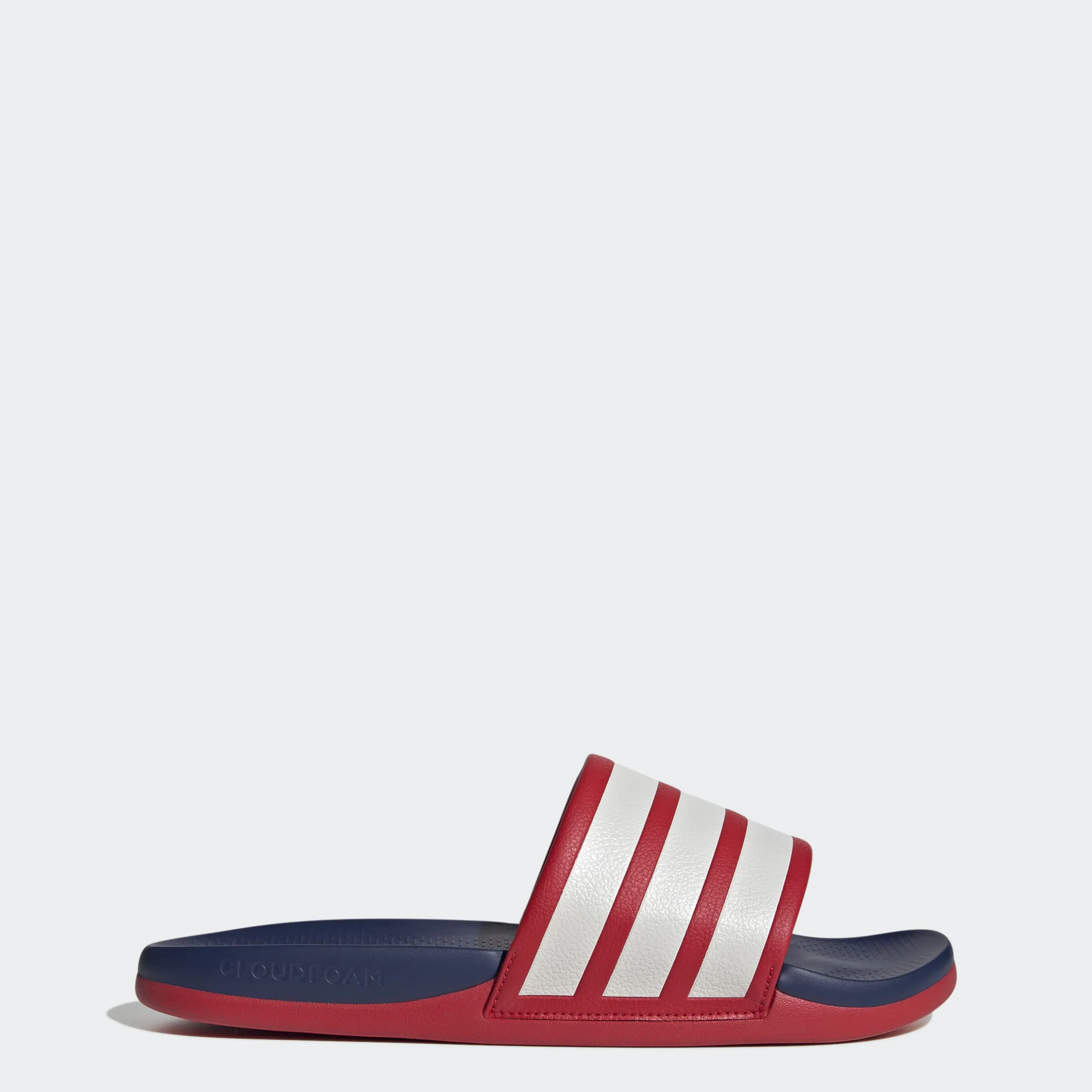adidas ADILETTE COMFORT 2.0 Unisex Badelatschen rot/weiß/blau