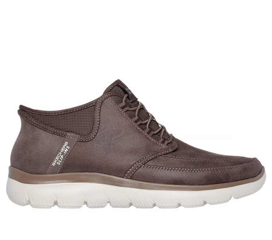Skechers SUMMITS – SIEGUL Herren Slipper Sneaker Low Slip-ins braun
