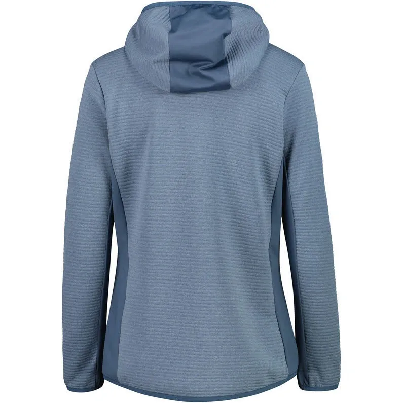 CMP JACKET FIX HOOD Damen Hybridjacke Fleecejacke space mel.